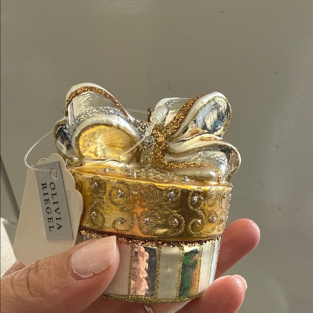 Gold and Silver Holiday Ornament
